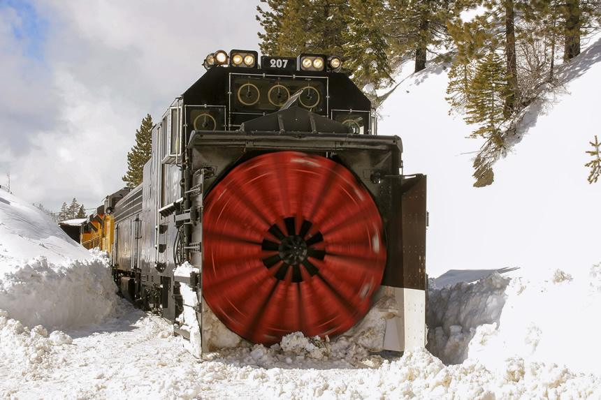 Union Pacific rotary snowplow