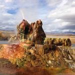 Fly Geyser, Black Rock Desert playa, Nevada