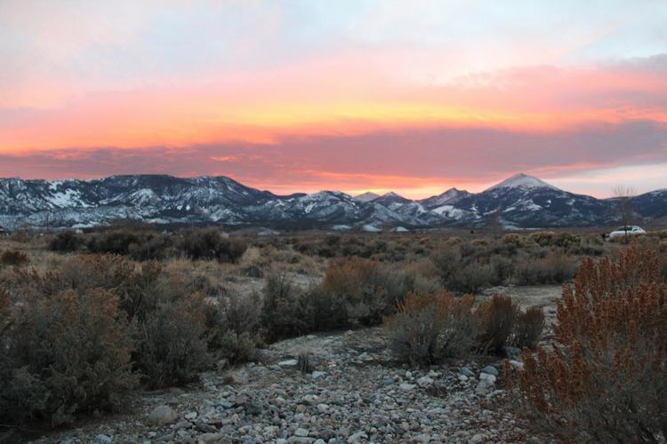 Beautiful November skies over Baker Nevada