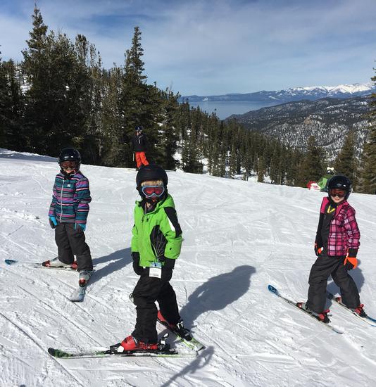 A Trio of Young Skiers at Heavenly Ski Resort