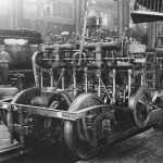 McKeen gasoline engine and transmission on front truck 2