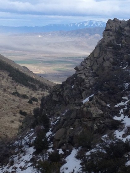 View of Smith Valley and the Wassuk Range from the Rickey Canyon Trail