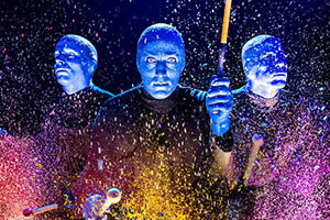 Blue Man Group performs at the Luxor