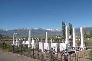 Bridgeport cemetery, far western Nevada