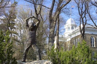 Adolph Sutra sculpture at the Capitol Plaza, Carson City Nevada