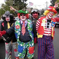 Clowns at the Nevada Day Parade, Carson City
