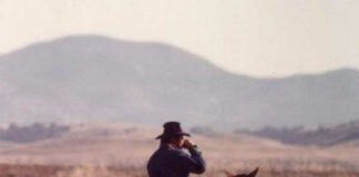 Joe Brown on horseback.