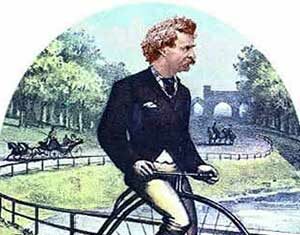 Mark Twain Rides a Bicycle