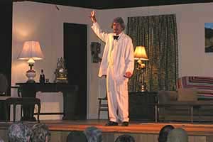 McAvoy Layne as Mark Twain in Hwthorne Nevada