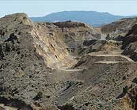 Lucerne pit, Gold Hill Nevada