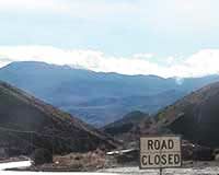 Highway 342 closed in Gold Hill Nevada