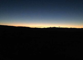 Sunrise east of Austin Nevada