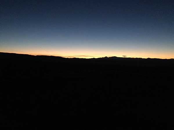 Sunrise east of Austin Nevada